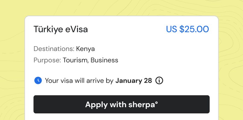 Visa price shown upfront on card