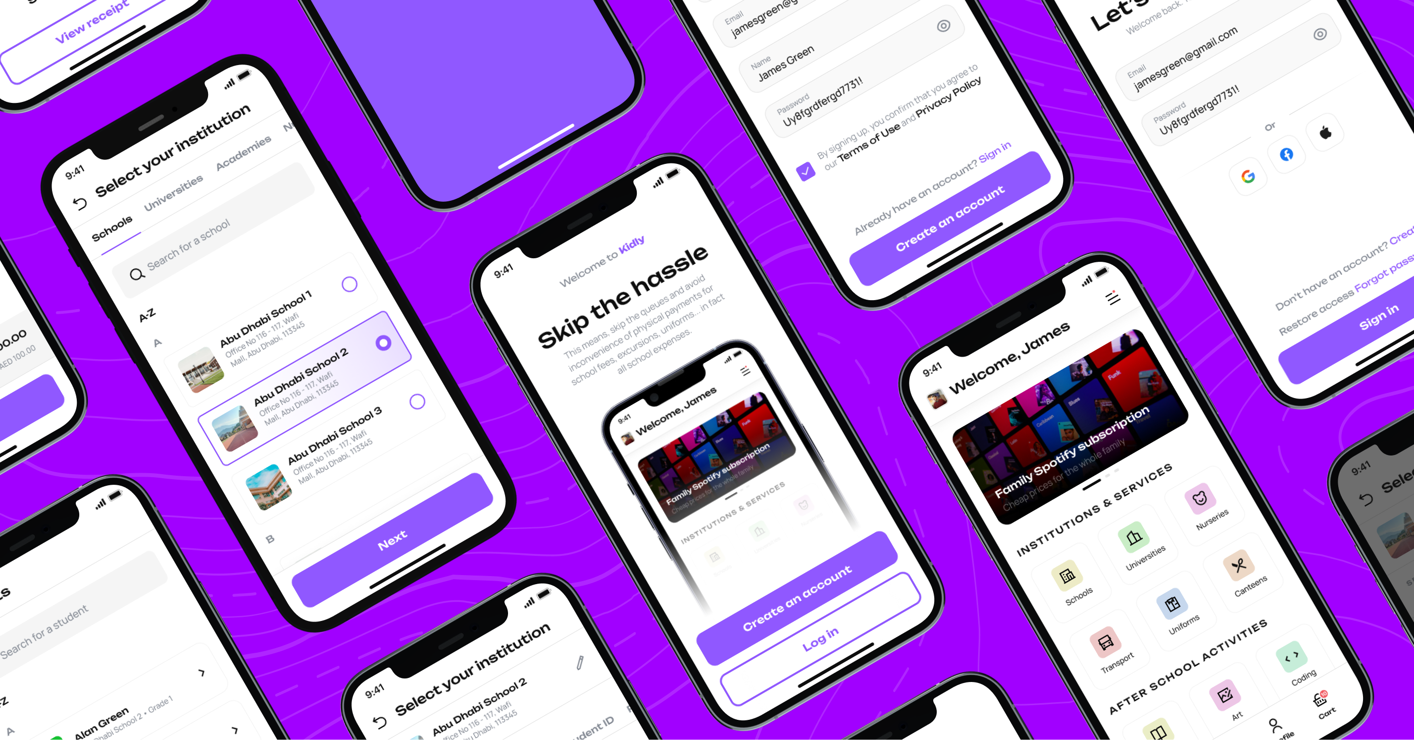 Kidly mobile app