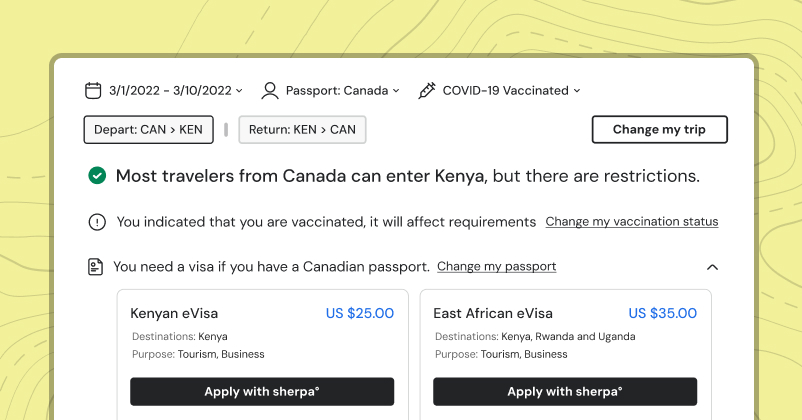 Trip Element — Sherpa travel platform
