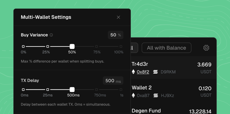 Multi-Wallet Settings